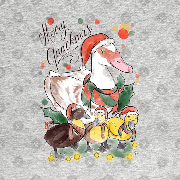 Merry quackmas by Jurassic Ink
